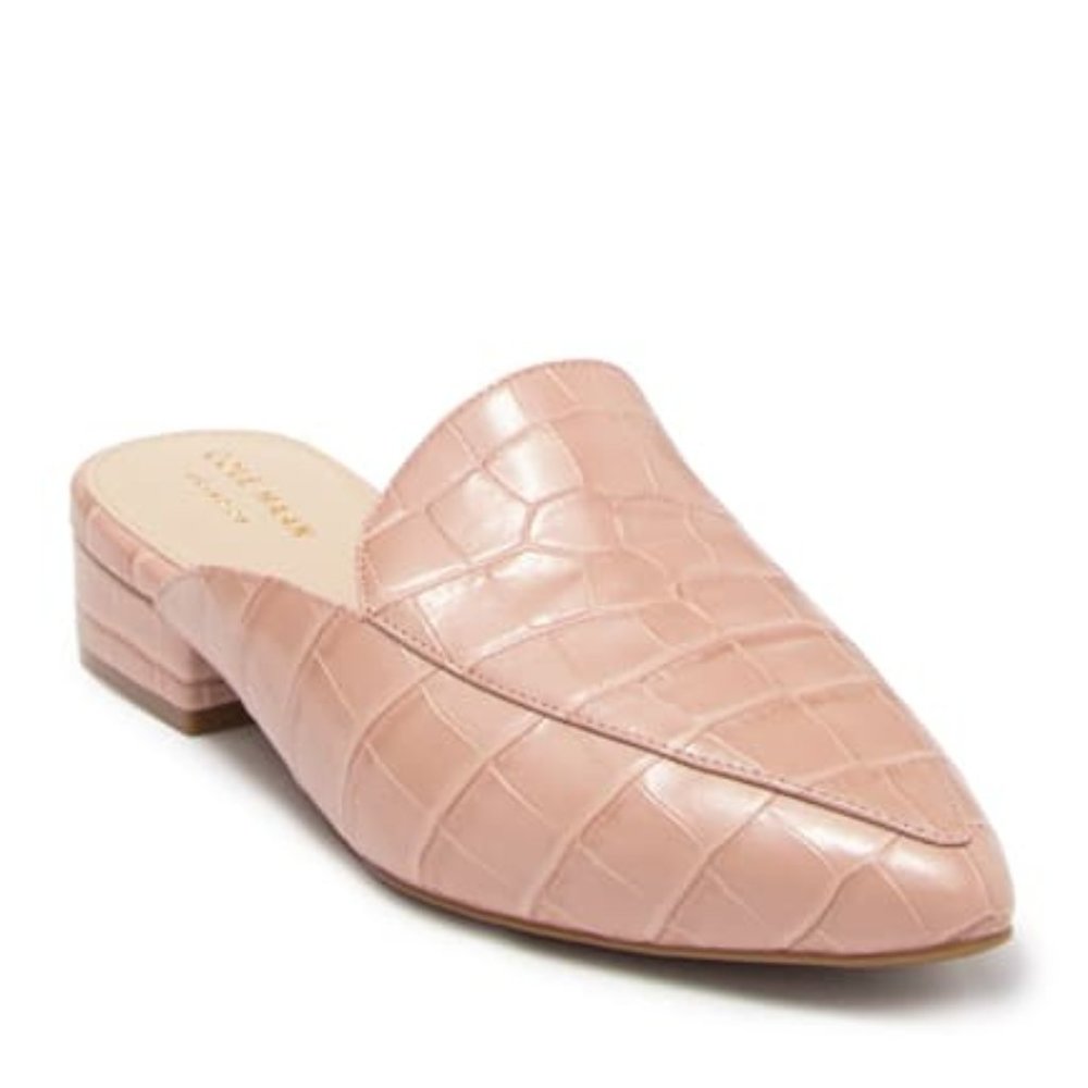 Cole Haan alligator embossed Mule